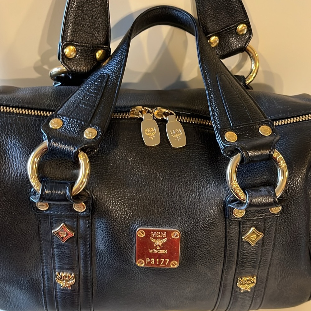MCM Black Leather doctor bag